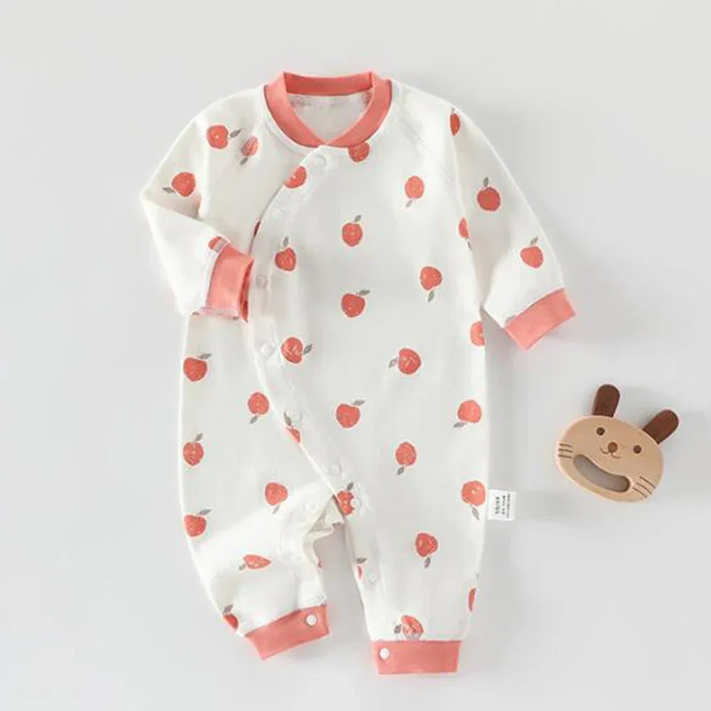 Baby Cotton Floral Animal Onesie – Gentle Style for Little Days - LunaKit Baby
