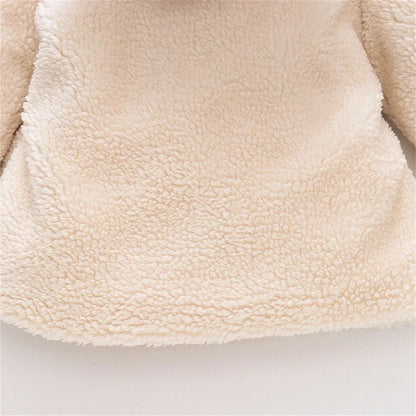 Baby Girl Winter Hooded Jacket – Bear Ears & Cozy Princess Warmth - LunaKit Baby