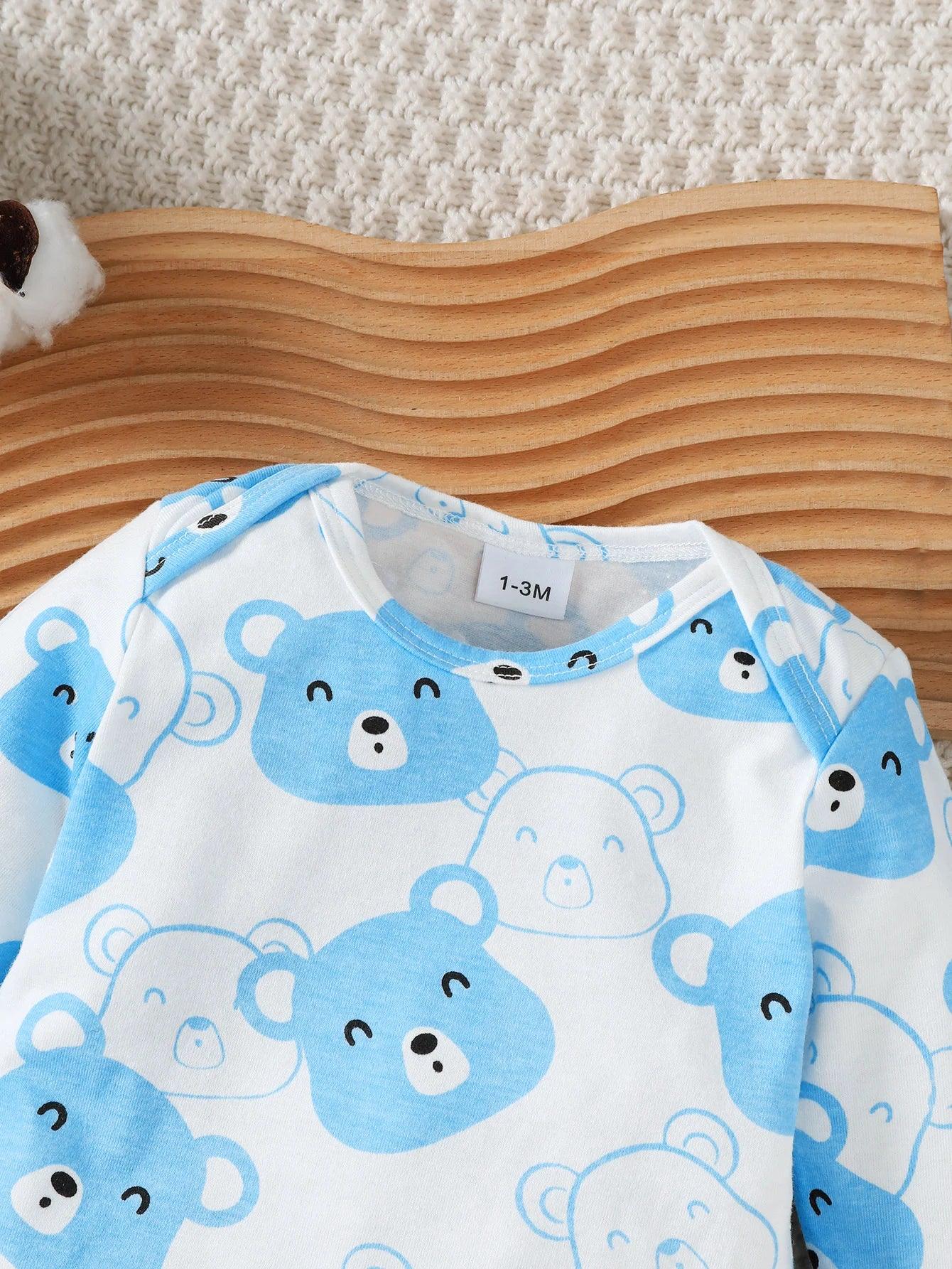 Baby Boy 4-Piece Outfit Set – Bear Style for Sweet Little Days - LunaKit Baby