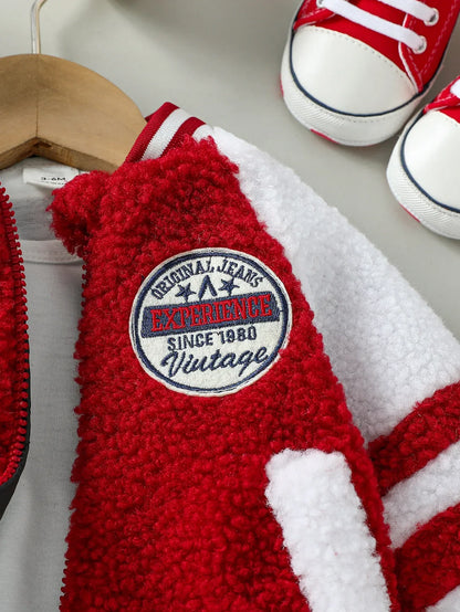 Baby Fleece Zip Jacket – Cozy Contrast Warmth for Cool Days - LunaKit Baby