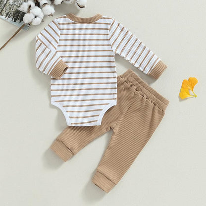 Baby Ribbed Knit Outfit Set – Soft Warmth for Cozy Little Days - LunaKit Baby