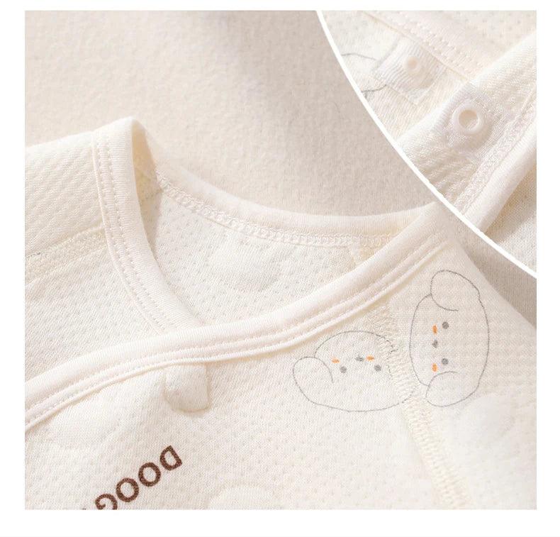 Newborn Premium Cotton Romper – Gentle Comfort for First Days - LunaKit Baby