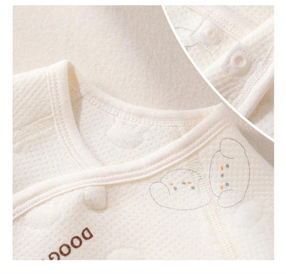 Newborn Premium Cotton Romper – Gentle Comfort for First Days - LunaKit Baby