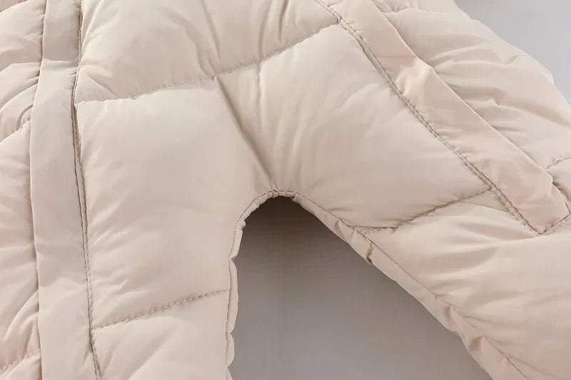 Baby Girl Winter Romper – Ultimate Cozy Protection for Cold Days - LunaKit Baby