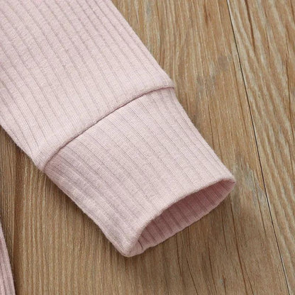 Baby Ribbed Cotton Romper – Soft Texture for Stylish Little Days - LunaKit Baby