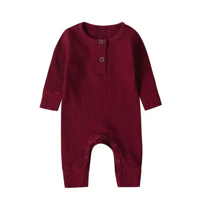 Baby Ribbed Cotton Romper – Soft Texture for Stylish Little Days - LunaKit Baby