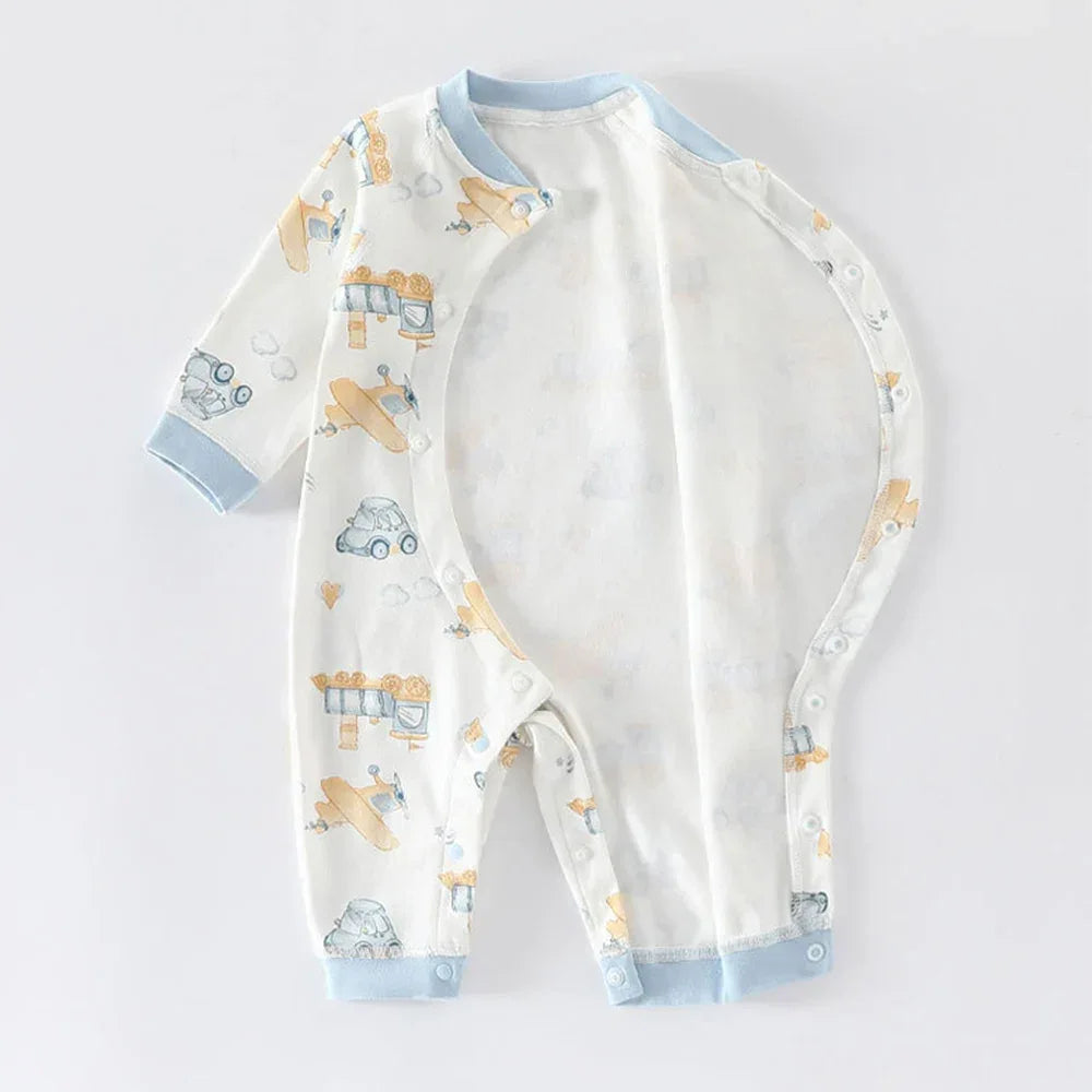 Baby Cotton Floral Animal Onesie – Gentle Style for Little Days - LunaKit Baby