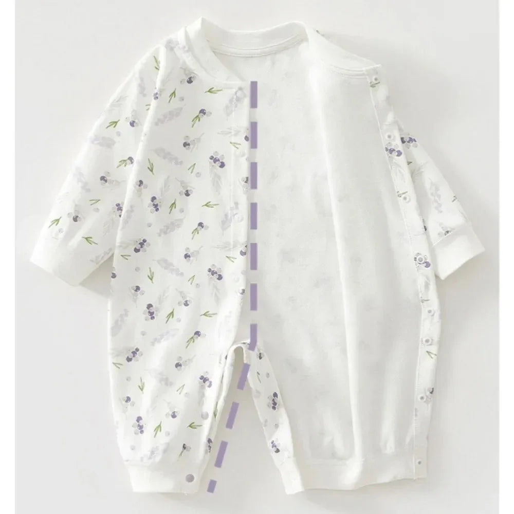 Baby Cotton Loungewear Onesie – Soft Comfort for Cozy Home Days - LunaKit Baby