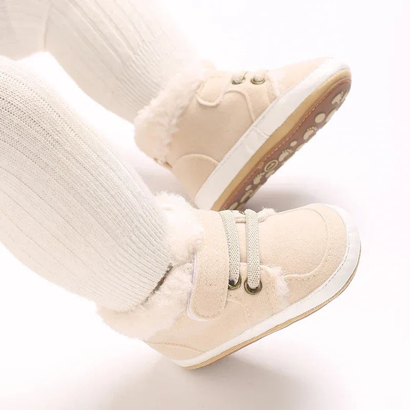 Baby High-Top Sneakers – Warm, Safe Style for First Steps - LunaKit Baby