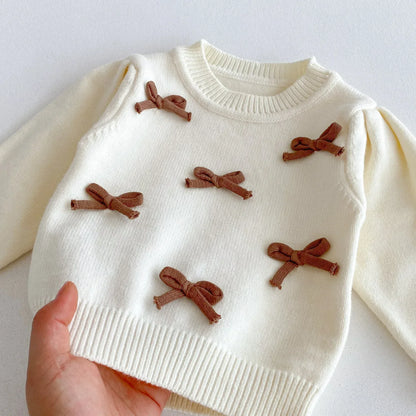 Baby Girl Knitted Outfit Set – Elegant Style for Sweet Moments - LunaKit Baby