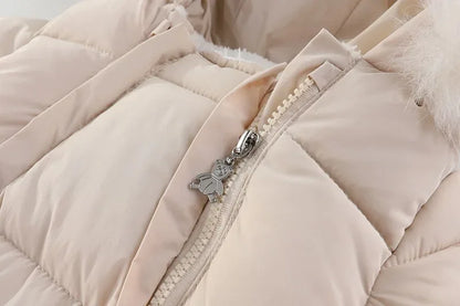 Baby Girl Winter Romper – Ultimate Cozy Protection for Cold Days - LunaKit Baby