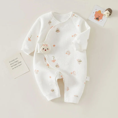 Newborn Premium Cotton Romper – Gentle Comfort for First Days - LunaKit Baby