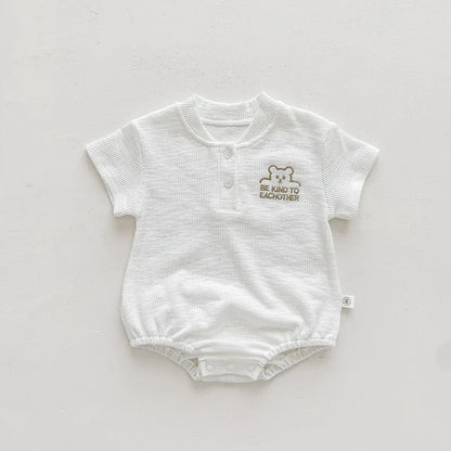 Baby Cotton Crawling Bodysuit – Soft Comfort for Little Explorers - LunaKit Baby