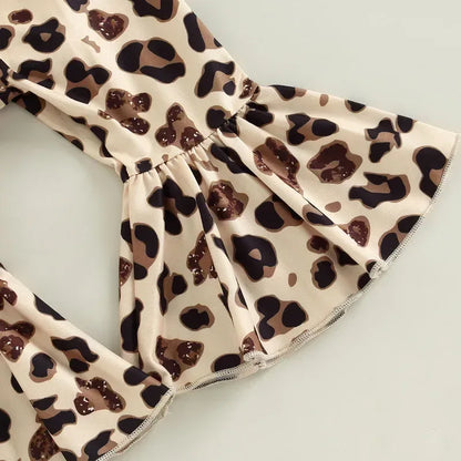 Baby Girl Leopard 3-Piece Outfit Set – Trendy Style for Sweet Moments - LunaKit Baby