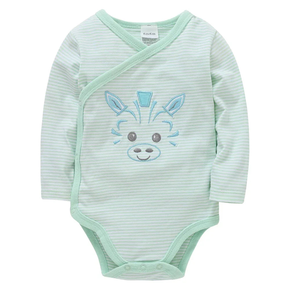 Baby Boy Cotton Bodysuit – Soft Comfort for Everyday Play - LunaKit Baby