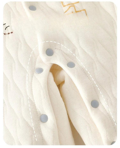 Baby Triple-Layer Cotton Jumpsuit – Extra Warmth for Little Movers - LunaKit Baby