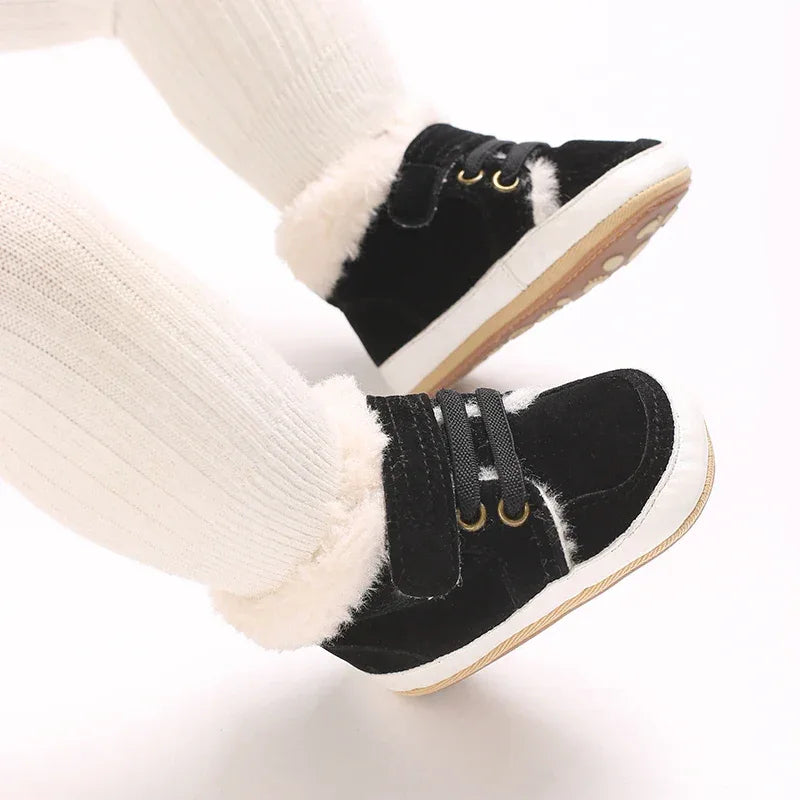 Baby High-Top Sneakers – Warm, Safe Style for First Steps - LunaKit Baby