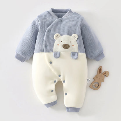 Baby Thick Cotton Winter Jumpsuit – A-Level Warmth & Comfort - LunaKit Baby