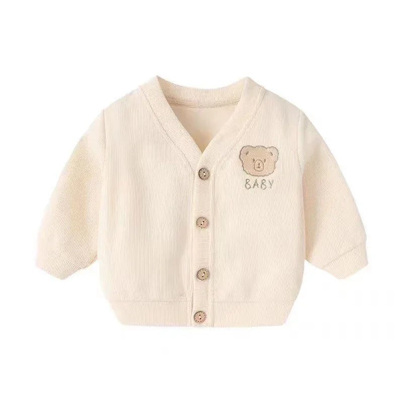 Toddler Bear Knit Cardigan – Cozy Warmth with Cute Charm - LunaKit Baby