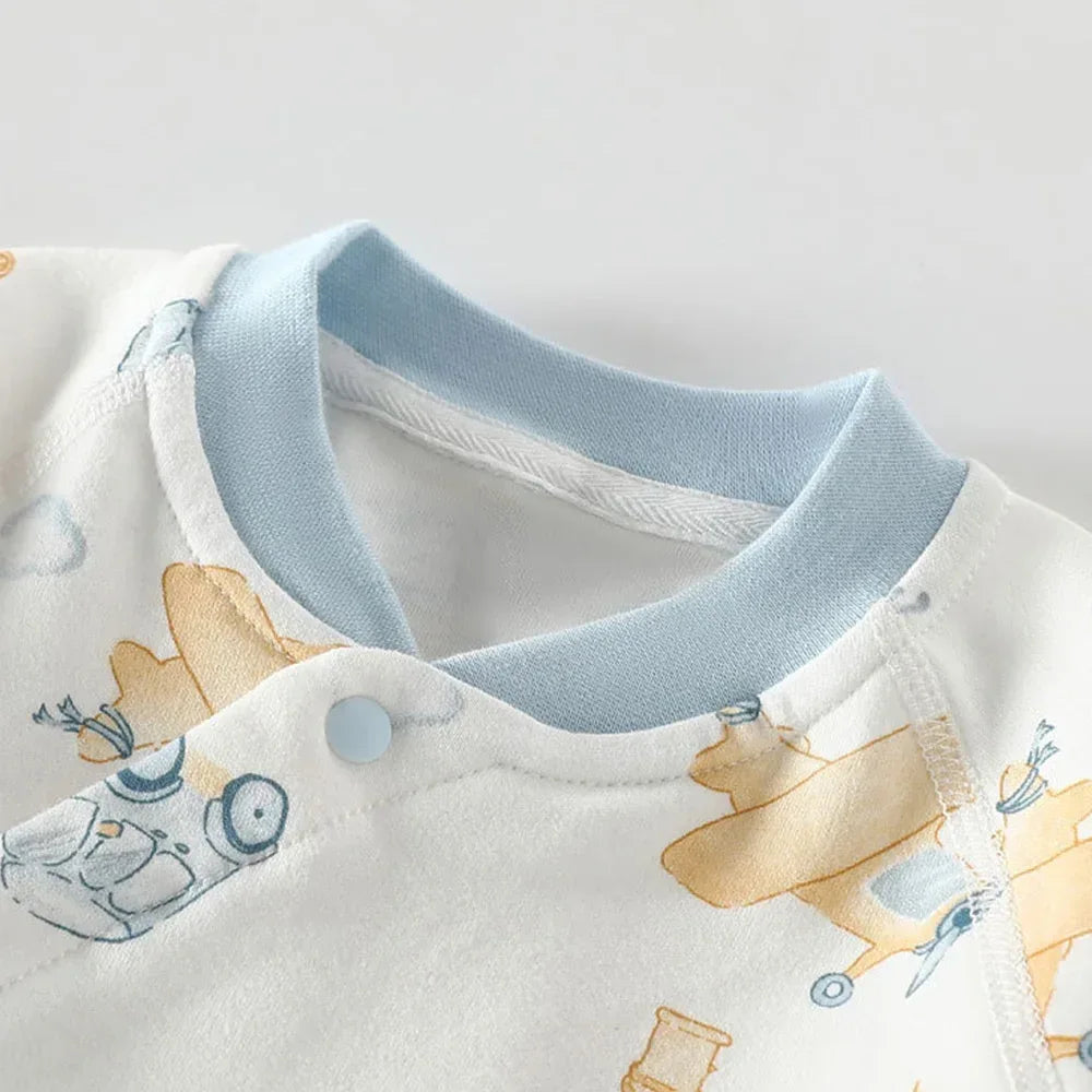 Baby Cotton Floral Animal Onesie – Gentle Style for Little Days - LunaKit Baby