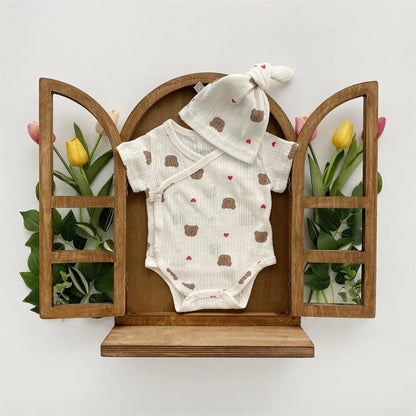 Baby Summer Romper & Hat Set – Cool Playful Style for Sunny Days - LunaKit Baby