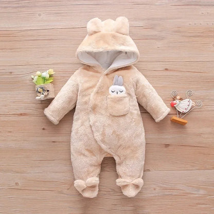 Baby Plush Animal Romper – Cozy Cuteness for Cool Days - LunaKit Baby