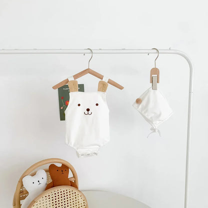 Baby Bear Jumpsuit & Hat Set – Sweet Summer Comfort with Charm - LunaKit Baby