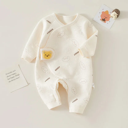 Newborn Premium Cotton Romper – Gentle Comfort for First Days - LunaKit Baby