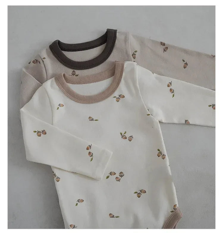 Baby Floral Cotton 2-Piece Set – Cozy Charm for Growing Little Ones - LunaKit Baby