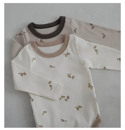 Baby Floral Cotton 2-Piece Set – Cozy Charm for Growing Little Ones - LunaKit Baby