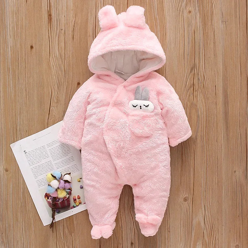 Baby Plush Animal Romper – Cozy Cuteness for Cool Days - LunaKit Baby