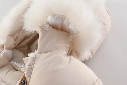 Baby Girl Winter Romper – Ultimate Cozy Protection for Cold Days - LunaKit Baby