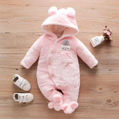 Baby Plush Animal Romper – Cozy Cuteness for Cool Days - LunaKit Baby