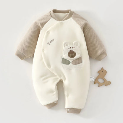 Baby Thick Cotton Winter Jumpsuit – A-Level Warmth & Comfort - LunaKit Baby
