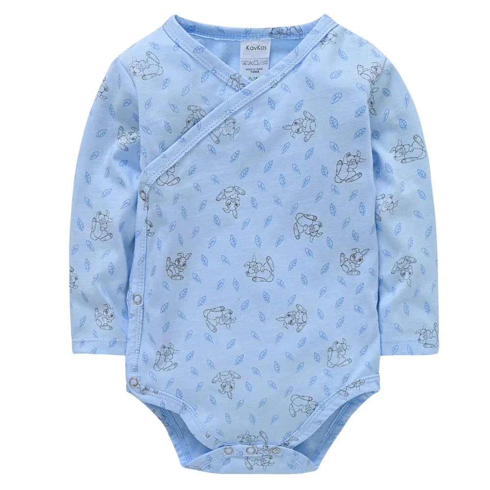 Baby Boy Cotton Bodysuit – Soft Comfort for Everyday Play - LunaKit Baby