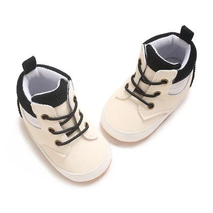 Baby First Walking Shoes – Sporty High-Top Support for Tiny Steps - LunaKit Baby