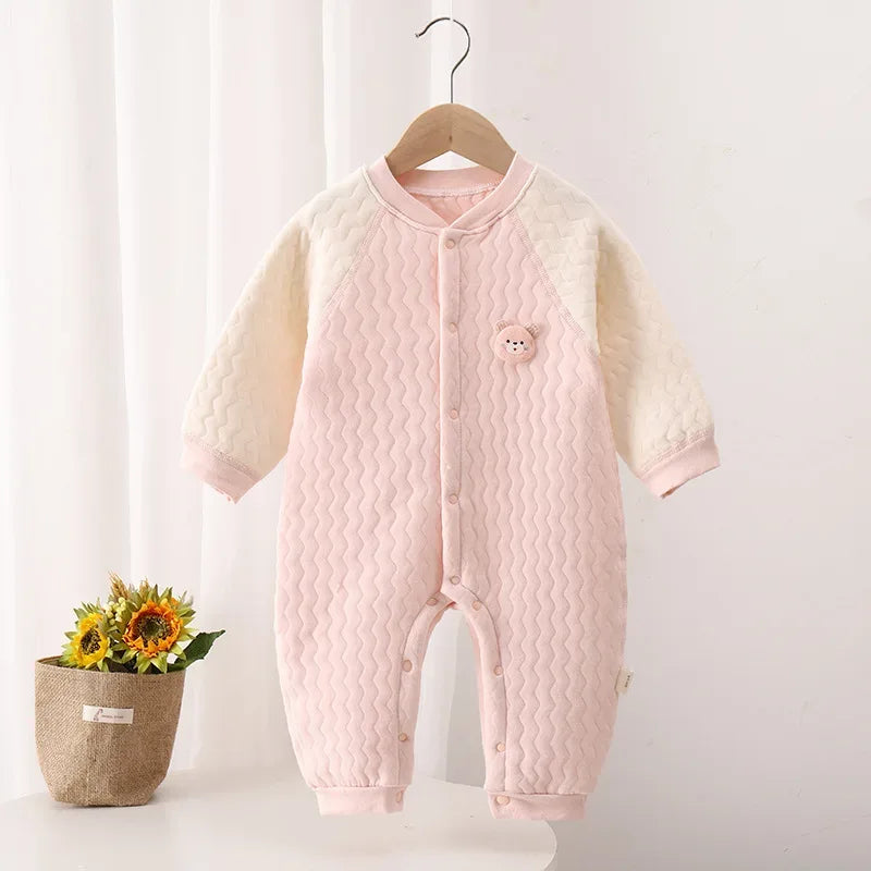 Baby Cotton Winter Romper – Cozy Comfort for Cold Little Days - LunaKit Baby