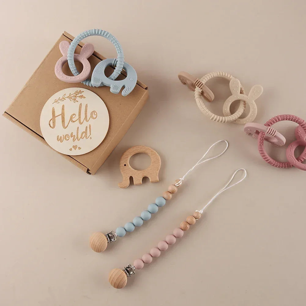 Baby Teether Gift Set – Gentle Comfort for Happy Little Moments - LunaKit Baby