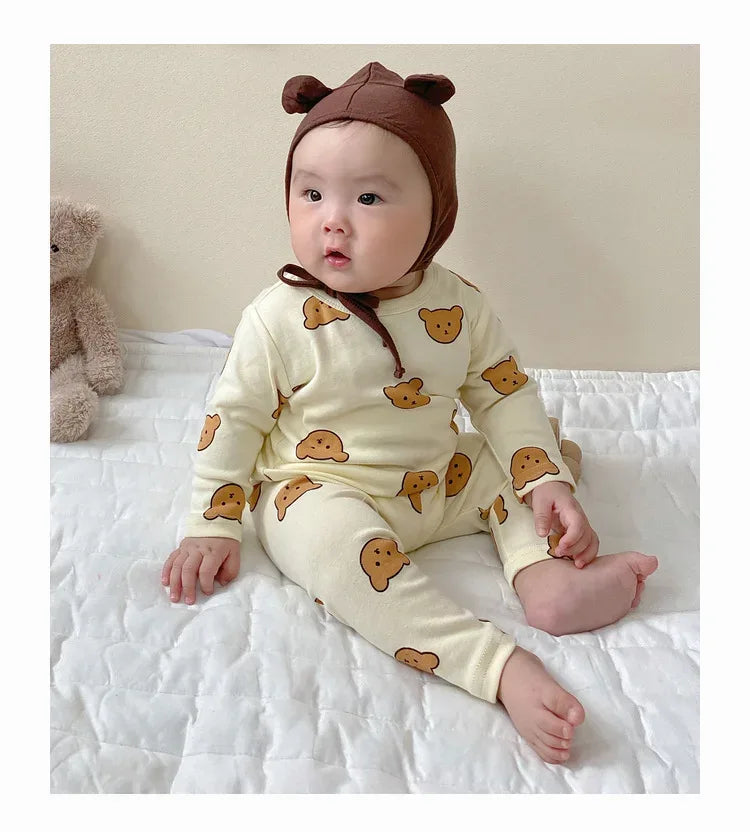 Baby Bear Cotton Pajama Set – Cozy Comfort for Sweet Dreams - LunaKit Baby