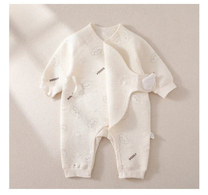 Newborn Premium Cotton Romper – Gentle Comfort for First Days - LunaKit Baby