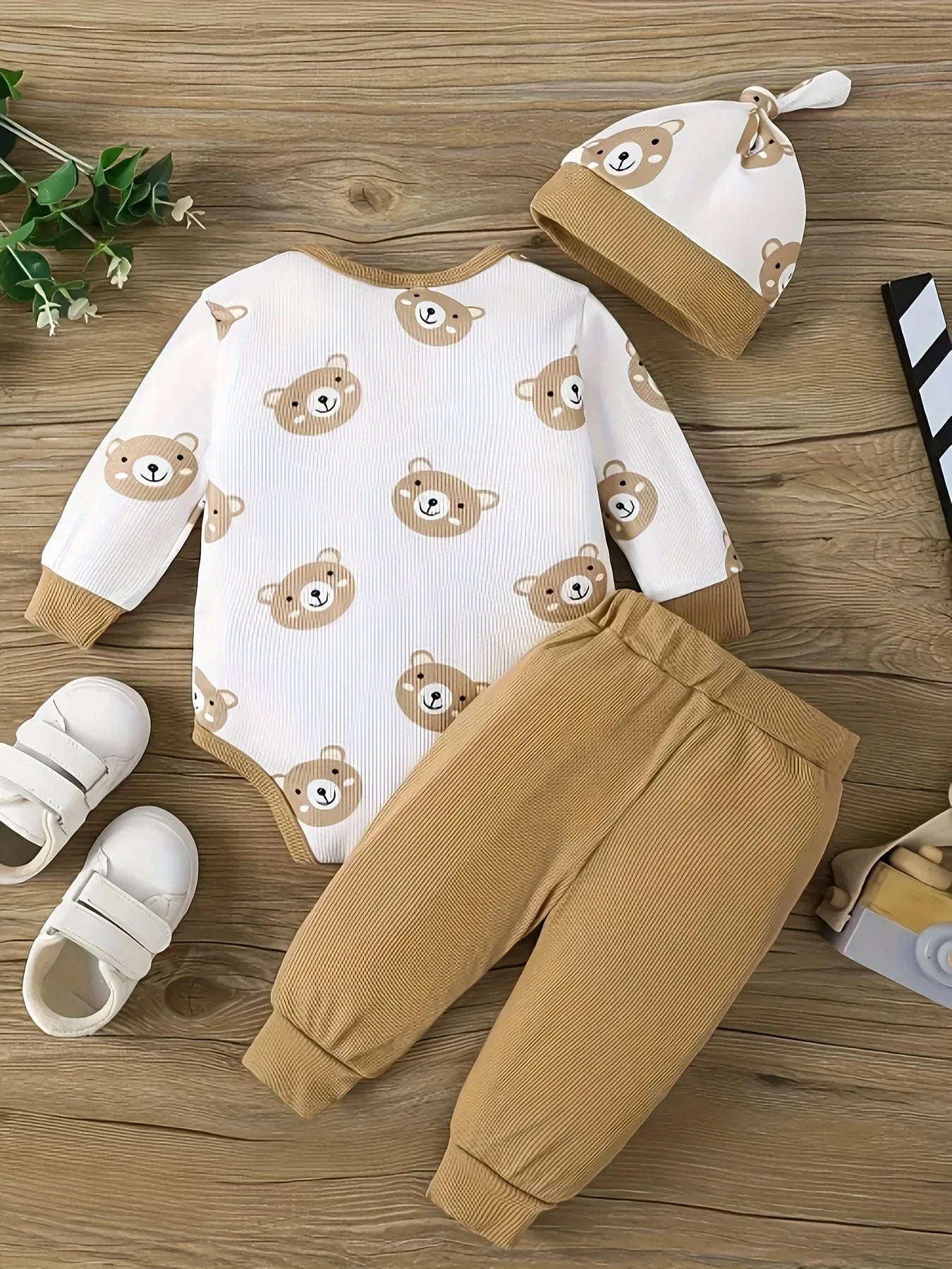 Baby Boy Outfit Set – Cozy Bear Style for Little Adventures - LunaKit Baby