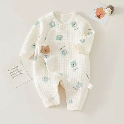 Newborn Premium Cotton Romper – Gentle Comfort for First Days - LunaKit Baby