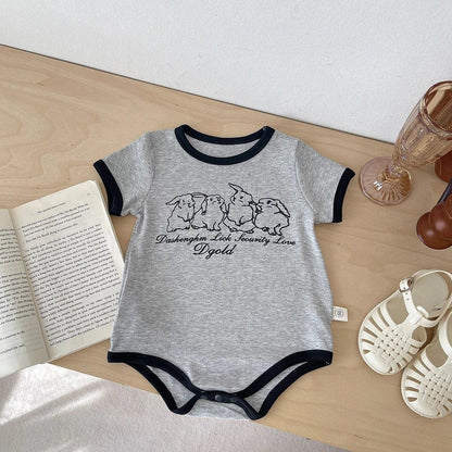 Baby Korean Style Summer Jumpsuit – Cool Minimal Charm - LunaKit Baby
