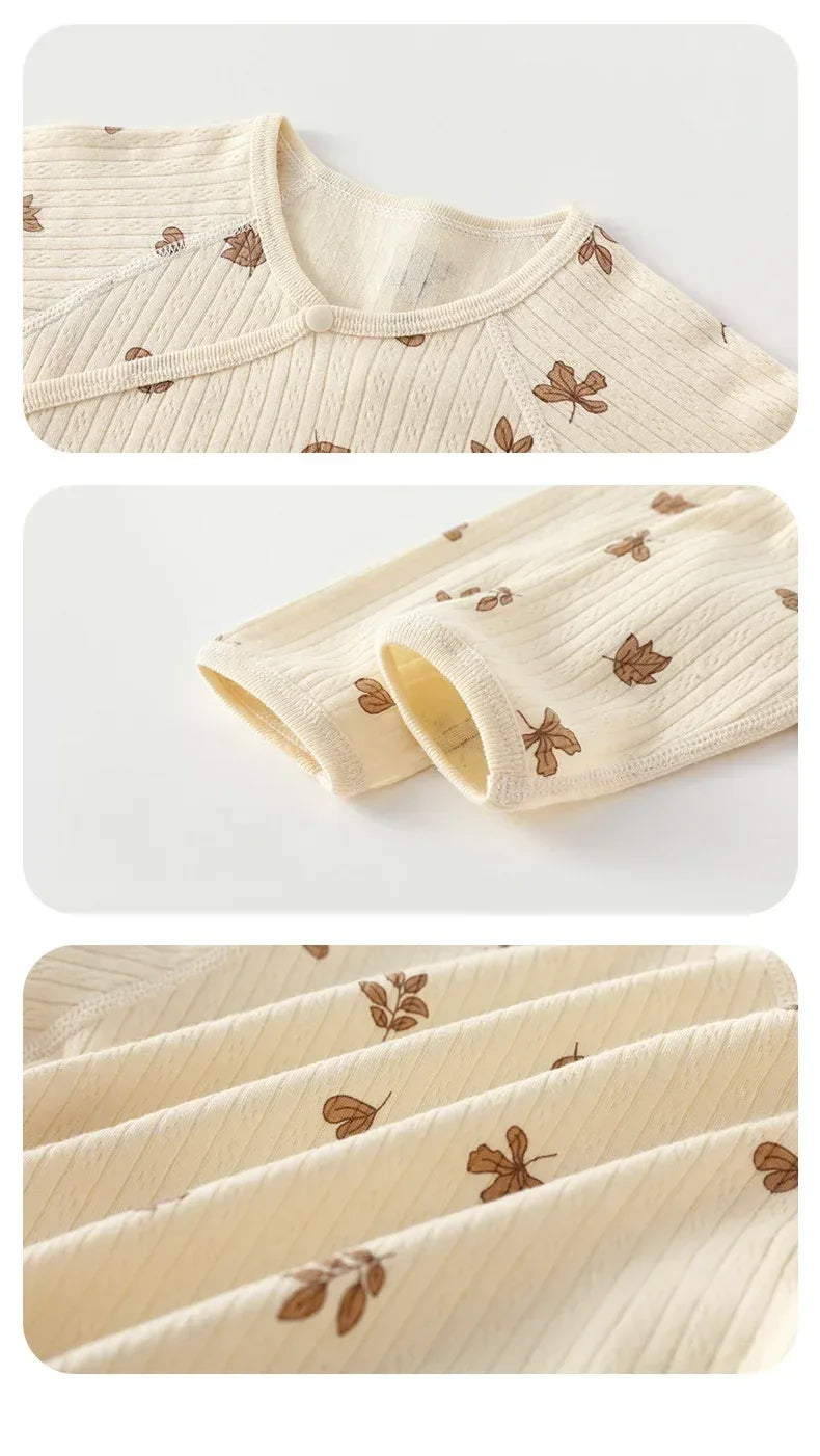 Baby Cotton Belly Guard Romper – Extra Warmth for Gentle Care - LunaKit Baby