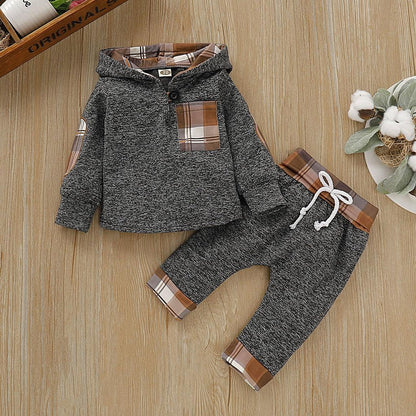 Toddler Outfit Set – Cozy Hooded Comfort for Everyday Adventures - LunaKit Baby