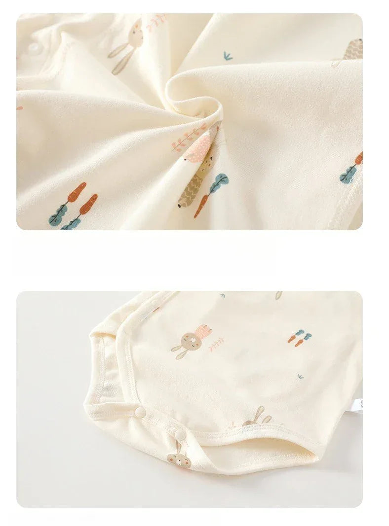 Baby Cotton Autumn Romper – Soft Comfort for Cozy Little Days - LunaKit Baby