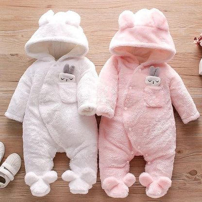 Baby Plush Animal Romper – Cozy Cuteness for Cool Days - LunaKit Baby