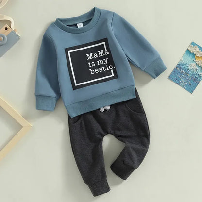 Baby Outfit Set – Soft Letter Style Comfort for Everyday Play - LunaKit Baby