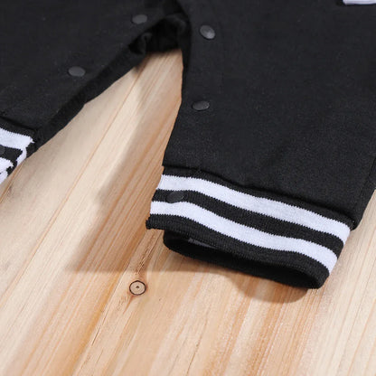 Baby Hooded Romper – Soft Stretch Comfort with Sporty Charm - LunaKit Baby