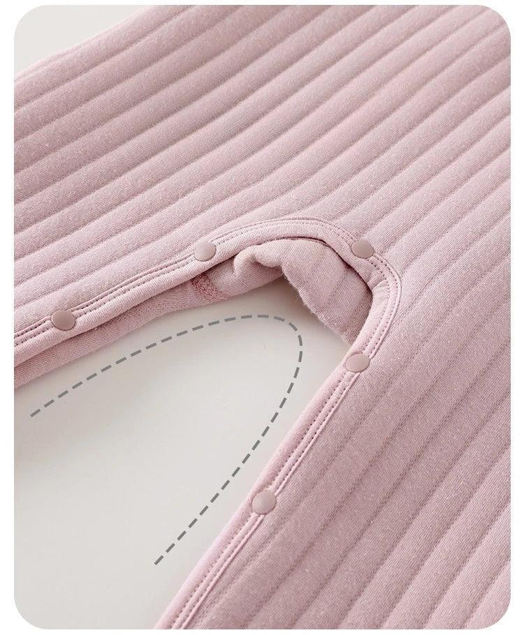 Toddler Cotton Clip 2-Piece Set – Thick Warmth with Cute Charm - LunaKit Baby